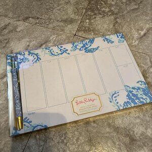 Lilly Pulitzer Floral Weekly Planner and Pen